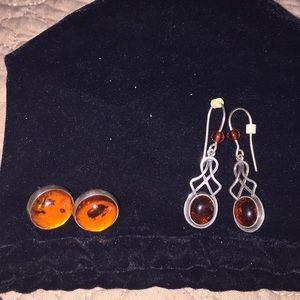 Amber Earrings